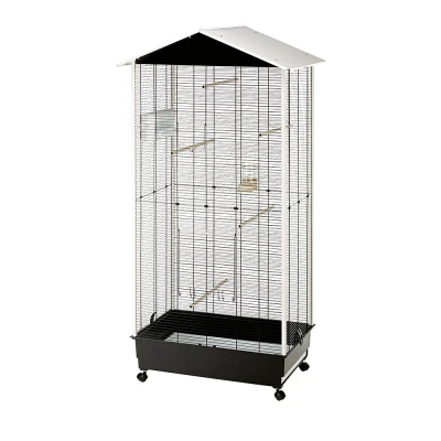 Afbeelding van Ferplast Voliere Nota Vogelverblijven 76.5x57x161.5 cm Zwart Wit