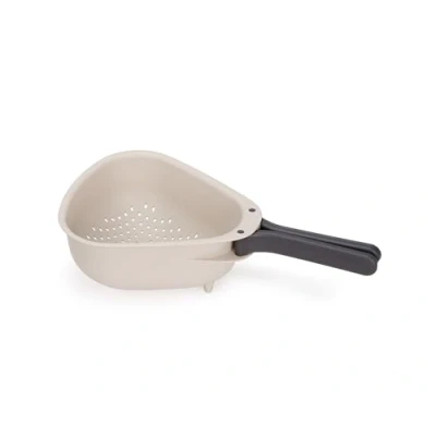 Afbeelding van Joseph Droplet Compacte zeef met inklapbare handgrepen, ruimtebesparend, vergemakkelijkt het afdruipen, voor afdruipen van groenten, pasta, fruit