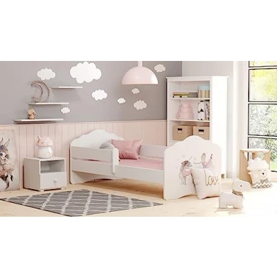 Afbeelding van KOBI Fala Kinderbed met matras, wit, 160 x 80 cm