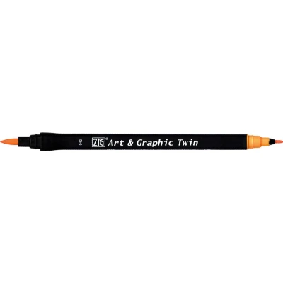 Afbeelding van ZIG Art &amp; Graphic Twin Tip brush marker Bright Yellow