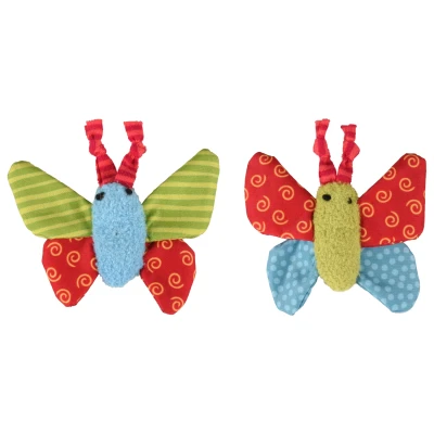 Afbeelding van Flamingo Kattenspeelgoed yowly vlinder Multicolor 9 cm