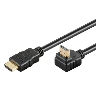 Afbeelding van HDMI kabel 90 haaks naar boven 2.0 (4K 60Hz + HDR) / zwart 2 meter