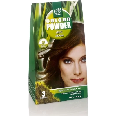 Afbeelding van Hennaplus Colour Powder Dark Brown 57 100 G