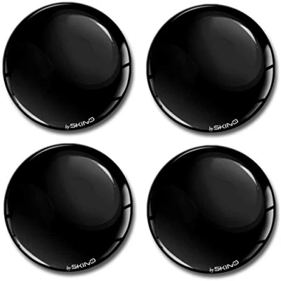 Afbeelding van Skino Eu® 4 x 56 mm zelfklevende 3D siliconen naafdoppen middendoppen auto wielnaafdoppen universele velg naafdop zwart A 756