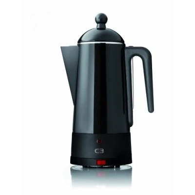 Image de C3 30 30204 design percolateur eco 4 12 tasses, acier laque noir