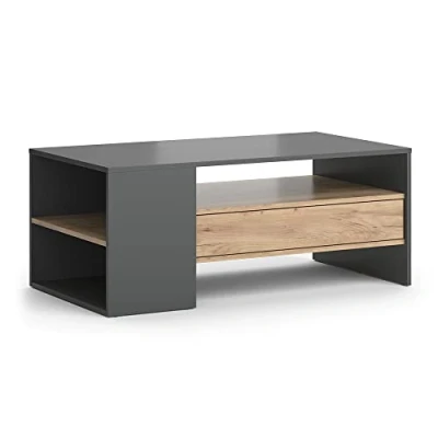 Afbeelding van Vicco Salontafel &quot;Fabien&quot;, gouden sterkte eiken/antraciet, 110 x 45 cm