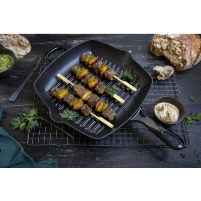 Afbeelding van BK Grillpan Bourgogne Jet Black 26 x cm Zonder anti aanbaklaag