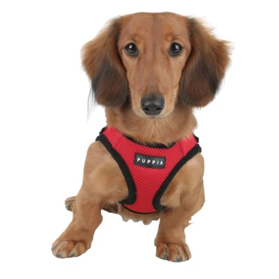 Afbeelding van Puppia Hondentuig Soft Harness Rood