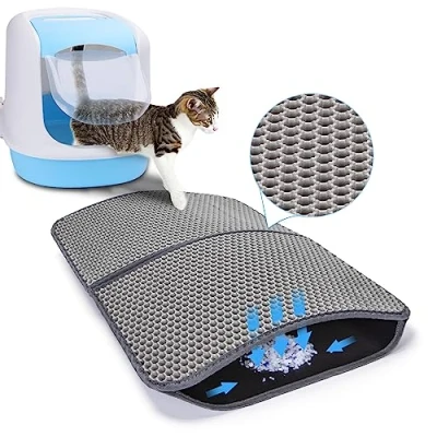 Afbeelding van Nobleza Pieviev kattenbakmat, kattenbak, 60 x 43 cm, waterdicht, niet giftig, EVA, gemakkelijk te reinigen