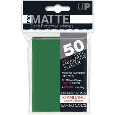 Afbeelding van Speelgoed Kaartspel Sleeves Pro Matte Green D12