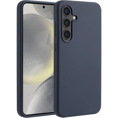 Afbeelding van Accezz Hoesje Geschikt voor Samsung Galaxy S24 FE Siliconen Liquid Silicone Backcover MagSafe Donkerblauw