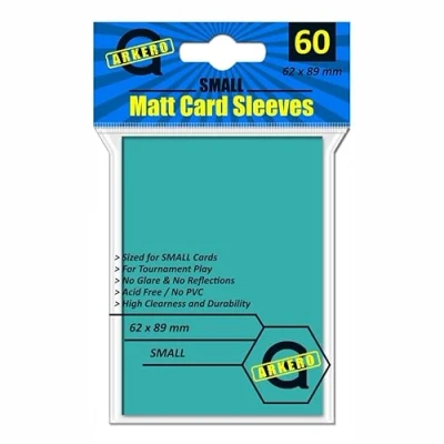 Afbeelding van Arkero G 60 stuks kleine matte kaarthoezen (matte kaarthoesjes) voor smalle spellen zoals Yu Gi Oh! Japanse maat