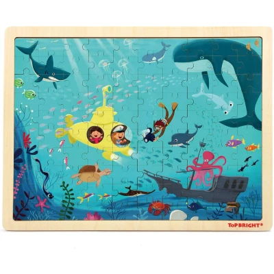 Afbeelding van Houten Legpuzzel Onderwaterwereld, 100st.
