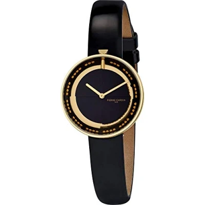 Afbeelding van Pierre Cardin Dameshorloge, analoog, kwarts, moeras, Goud/Zwart, riem