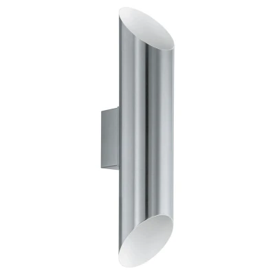 Afbeelding van EGLO Agolada Wandlamp voor buiten LED IP44 2 Lichts RVS Wit