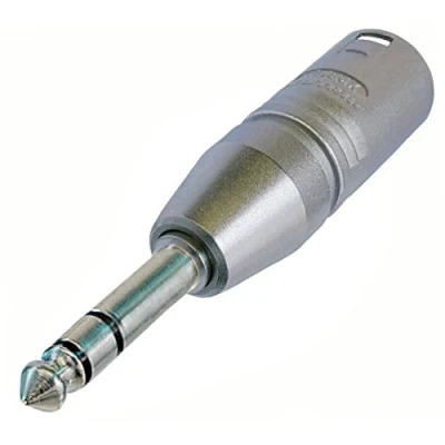 Afbeelding van Neutrik NA3MP XLR (m) 6,35mm Jack stereo adapter