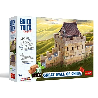 Afbeelding van Trefl Brick Trick Travel: Great Wall of China Bouw in bakstenen reizen, grote muur van China, ECO stenen blokken, 310 bakstenen, herbruikbaar