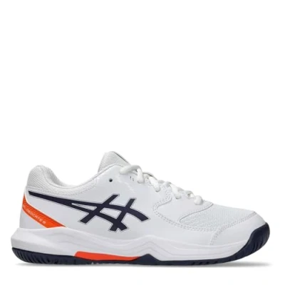Afbeelding van Asics Geldedicate 8 Unisex Tennisschoenen voor alle ondergronden kinderen, Maat: 32.5, White/indigo fog Imitatieleer/ textiel