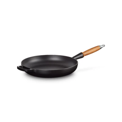 Afbeelding van Le Creuset Gietijzeren Koekenpan In Mat Zwart 28cm 2,6l