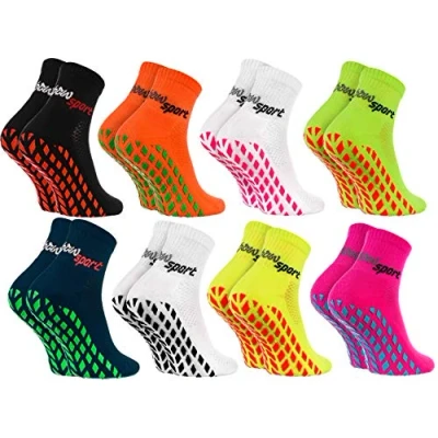Afbeelding van Rainbow Socks Antislipsokken voor dames en heren ABS Sport Stopper, 8 x meerkleurig.