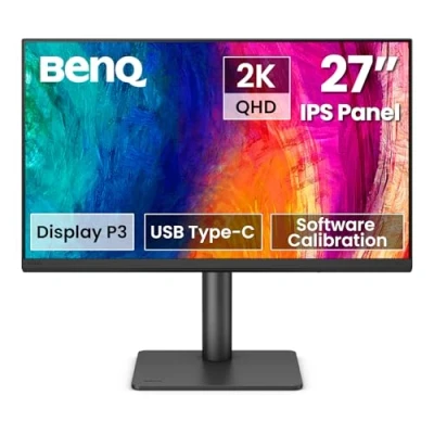 Afbeelding van BenQ PD2706QN 27 2K QHD (2560x1440) monitor voor ontwerpers IPS 95% P3 100% sRGB/Rec.709 90W USB C 100Hz softwarekalibratie Daisy Chain(MST) Anti glans Nano Matte Paneel In Hoogte Verstelbaar