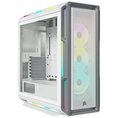 Afbeelding van Corsair iCUE 5000T RGB Midi tower PC behuizing Wit