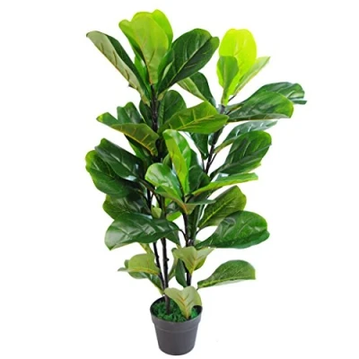 Afbeelding van Leaf Design UK Kunstplant van kunststof, zwart, 90 cm