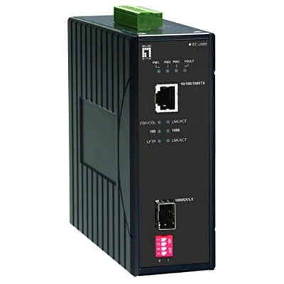 Afbeelding van LevelOne IEC 2000 netwerk media converter 1000 Mbit/s Zwart