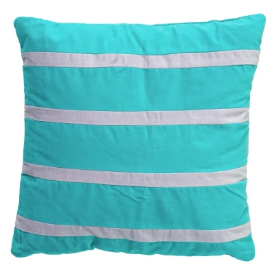 Afbeelding van Dutch Decor PEMM Sierkussen velvet 45x45 cm aquarelle blauw paarse streepjes
