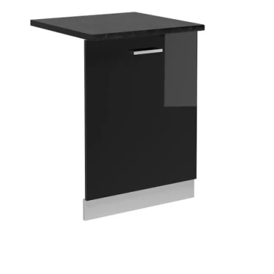 Afbeelding van Vicco R LineVoorpaneel vaatwasser 60 cm , WB Antraciet Zwart hoogglans