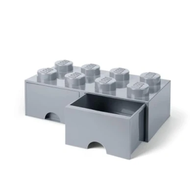 Afbeelding van LEGO® Opbergbox met Lades Grijs 50 x 25 18 cm