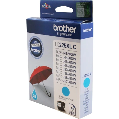 Afbeelding van Brother LC 225XLC Inktcartridge Cyaan Hoge capaciteit