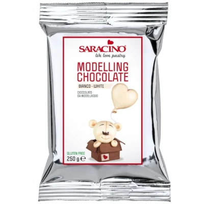 Afbeelding van Saracino Modelleer Chocolade Wit 250g
