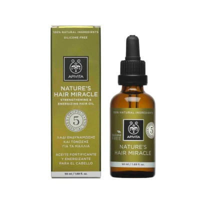 Afbeelding van Apivita Hair Care Treatment Nature&#039;s Miracle Olie 50ml Voor Alle Haartypen