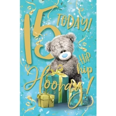 Afbeelding van Me To You Tatty Teddy verjaardagskaart 15 jaar officiële collectie