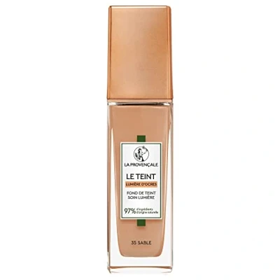 Afbeelding van La Provençale Le Foundation voor lichte verzorging 97% ingrediënten van natuurlijke oorsprong Gemiddelde dekking Alle huidtypes Met biologische olijfolie AOP Provence, 35 zand 30 ml