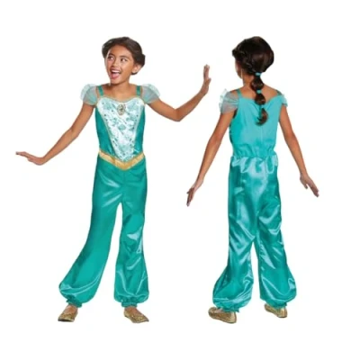 Afbeelding van Smiffys Disney Aladdin Jasmine Classic Kinder Kostuum Kids tm 8 jaar Multicolours