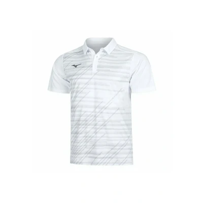 Afbeelding van Mizuno Chiba Poloshirt, Heren, Maat: Medium, White