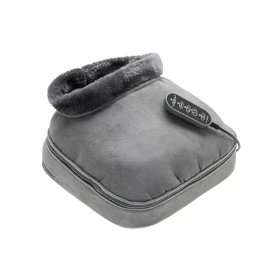 Afbeelding van Lanaform 2 in 1 Shiatsu Comfort Massagekussen Voetmassage Apparaat Voetverwarmer 4 Roterende Massagekoppen Massage Intensiteiten