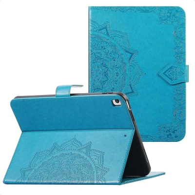 Afbeelding van imoshion Mandala Bookcase voor de Apple iPad 9 (2021) 10.2 inch / 8 (2020) 7 (2019) Turquoise