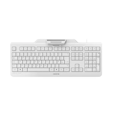 Afbeelding van Cherry KC 1000 SC USB toetsenbord QWERTY grijs toetsenborden (USB, kantoor, bekabeld, universeel)