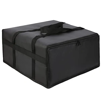 Afbeelding van musbus 1 Grote XXXL Koeltas Boodschappen Thermische Zak, Opvouwbare Koelbox Leverzak voor Warm met Koude Koelfunctie, Zwart 7, Minimalistisch of veelzijdig