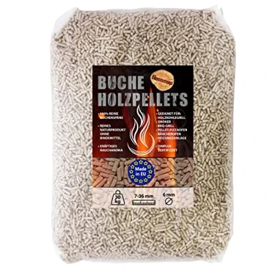 Afbeelding van Beukengranulaat 15 kg 30 voor barbecue, rookoven, pizzaoven, grill, pellets, outdoor, houtpellets, rookaccessoires, gewicht: