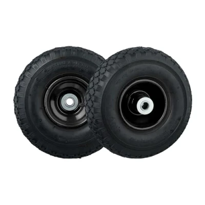 Afbeelding van Relaxdays steekwagenwiel 3.00 4 set van 2 reserve luchtband 260x85 tot 100 kg zwart