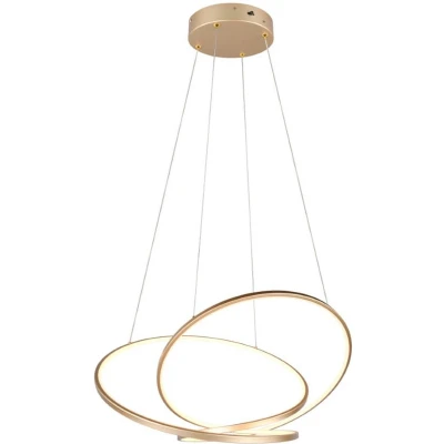 Afbeelding van Hanglamp Darvin lengte 84 cm, goudkleurig, metaal, CCT