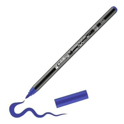Afbeelding van edding 4200 porselein brushpen blauw 1ST 1 4 mm / 4200003