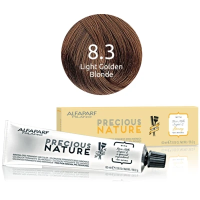 Afbeelding van Alfaparf Precious Nature Ammonia Free Permanent Hair Color 8.3 60 ml