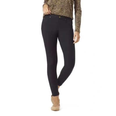 Afbeelding van HUE Ultra zachte fleece gevoerde denim legging, zwart.