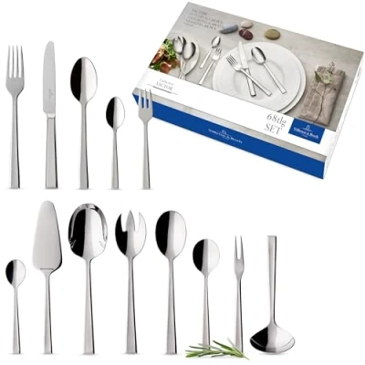 Afbeelding van Villeroy &amp; Boch Victor Bestekset 68 delig Zilver