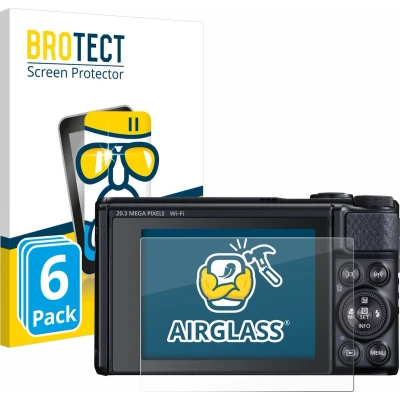 Afbeelding van BROTECT Screenprotector voor Canon PowerShot SX740 HS Folie Beschermfolie Beschermglas transparant (6 Stuks)